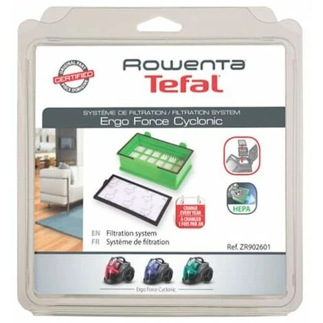 Filtre Hepa + Filtre Moteur Zr902601 Pour Aspirateur Rowenta 4 Filtre Hepa + Filtre Moteur Zr902601 Pour Aspirateur Rowenta – Image 2