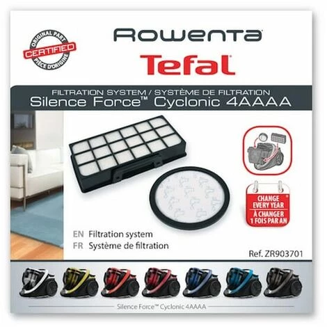 Kit Filtres Silence Force Zr903701 Pour Aspirateur Rowenta 4 Kit Filtres Silence Force Zr903701 Pour Aspirateur Rowenta – Image 2
