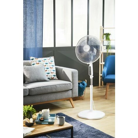 Ventilateur Sur Pied 3 Vitesses 40cm 45w Blanc - Vu4440f0 - Rowenta - Blanc 5 Ventilateur Sur Pied 3 Vitesses 40cm 45w Blanc - Vu4440f0 - Rowenta - Blanc – Image 3