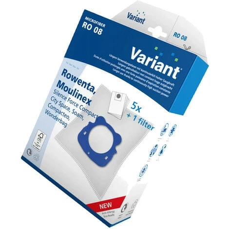 Boîte De 5 Sacs + 1 Filtre Compatible (ZR200520) Aspirateur ROWENTA, MOULINEX, TEFAL 3 Boîte De 5 Sacs + 1 Filtre Compatible (ZR200520) Aspirateur ROWENTA, MOULINEX, TEFAL