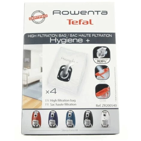 Sacs Aspi X4 (ZR200540) Aspirateur ROWENTA, TEFAL 3 Sacs Aspi X4 (ZR200540) Aspirateur ROWENTA, TEFAL