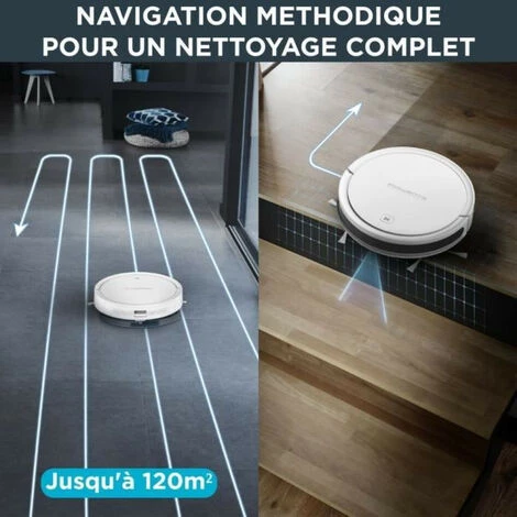 ROWENTA RR7387WH X-Plorer Serie 50 Aspirateur Robot, Navigation Méthodique, Aspire Et Lave Les Sols, Kit Animal & Allergie, Con 5 ROWENTA RR7387WH X-Plorer Serie 50 Aspirateur Robot, Navigation Méthodique, Aspire Et Lave Les Sols, Kit Animal & Allergie, Con – Image 3