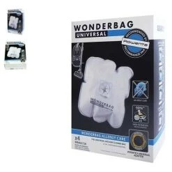 Boîte De 4 Sacs Wonderbag Micro-fibres Pour Aspirateur Rowenta, Tefal, Moulinex