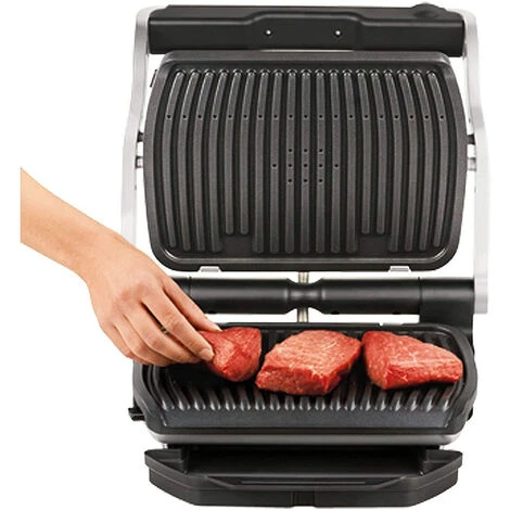 Grill-viande 2000w 600cm² Noir/argent - Gr712d - Rowenta - Inox Et Noir 5 Grill-viande 2000w 600cm² Noir/argent - Gr712d - Rowenta - Inox Et Noir – Image 4