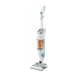 Rowenta RY7557WH Clean & Steam Aspirateur Balai/Nettoyeur Vapeur Blanc/Argentée